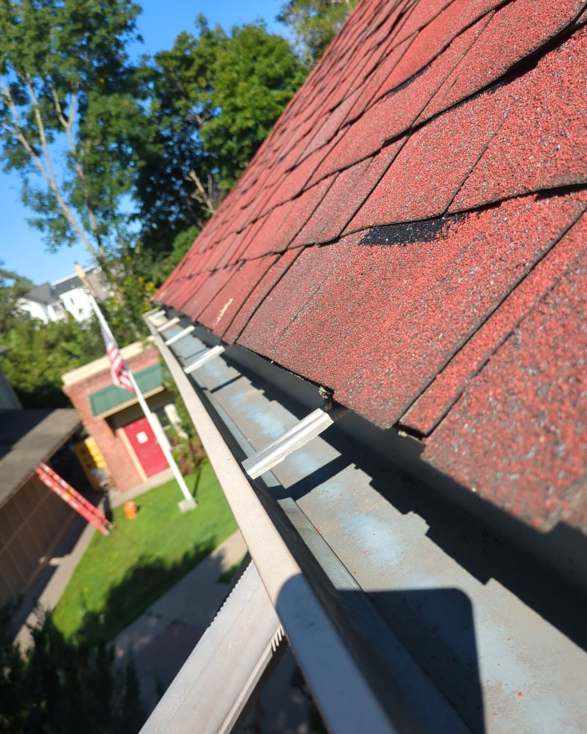 Seamless gutter installation in New Hampshire