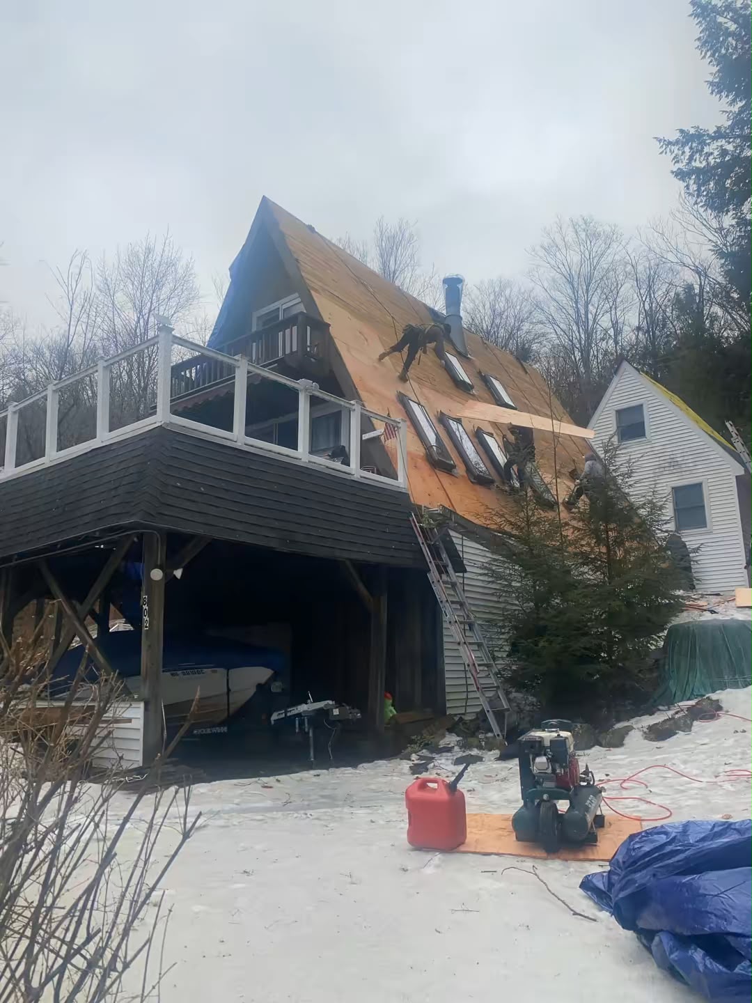 New roof installation in New Hampshire