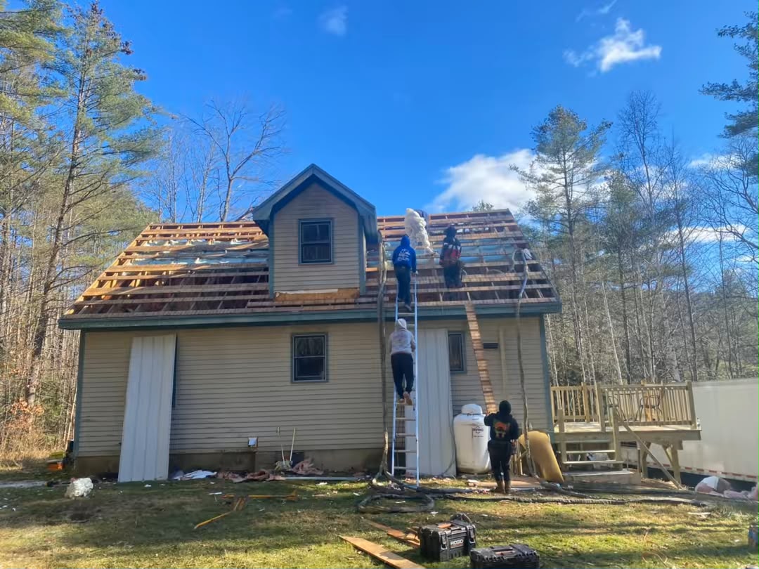 Localized roof repair in New Hampshire
