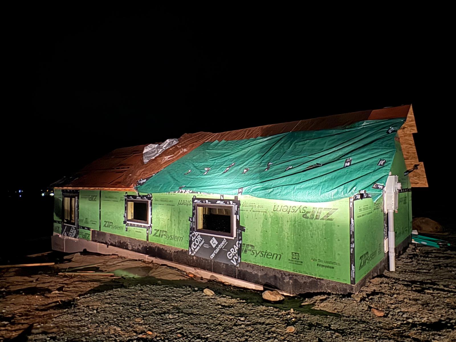 Wind damaged roof repair in New Hampshire